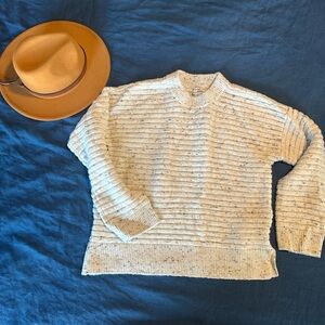 Madewell Chunky Sweater with Wide Arms